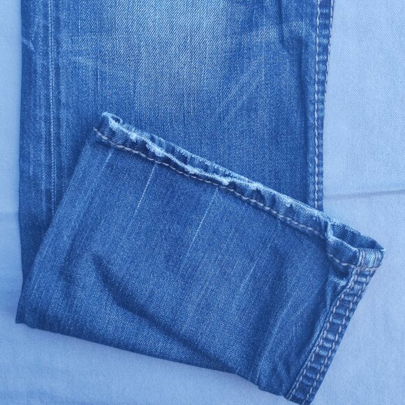 Silver Jeans Zac relaxed fit straight leg men's W30/L32  indigo blue distressed - Picture 12 of 16